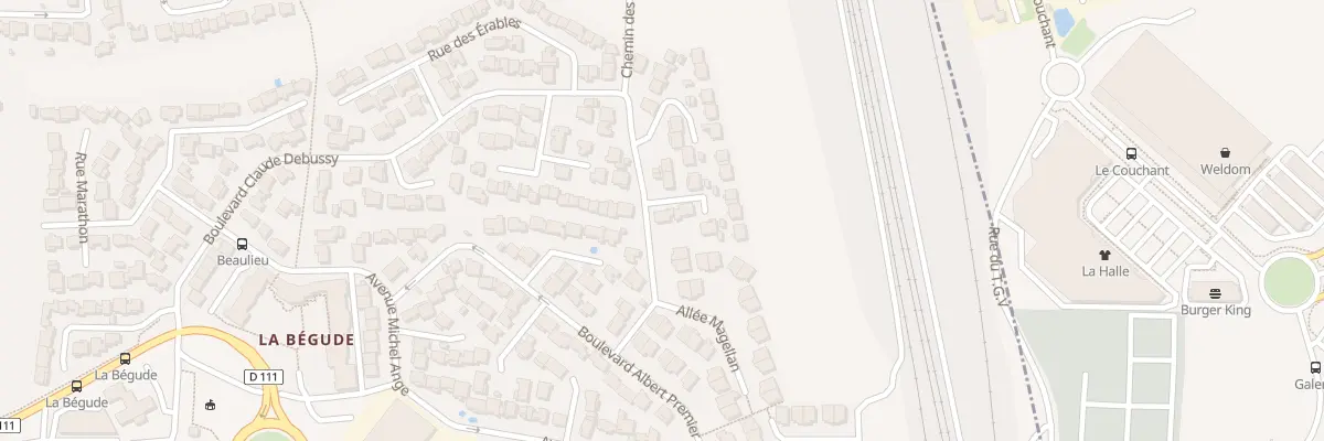 Plan du 2 All de la Montagnette à Rochefort-du-Gard