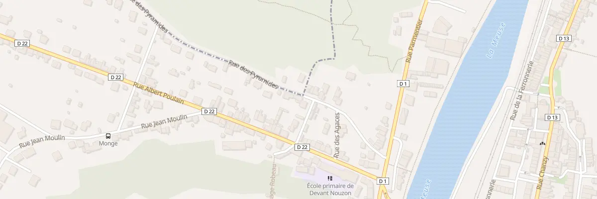 Plan du 13 Rue des Pyramides à Nouzonville