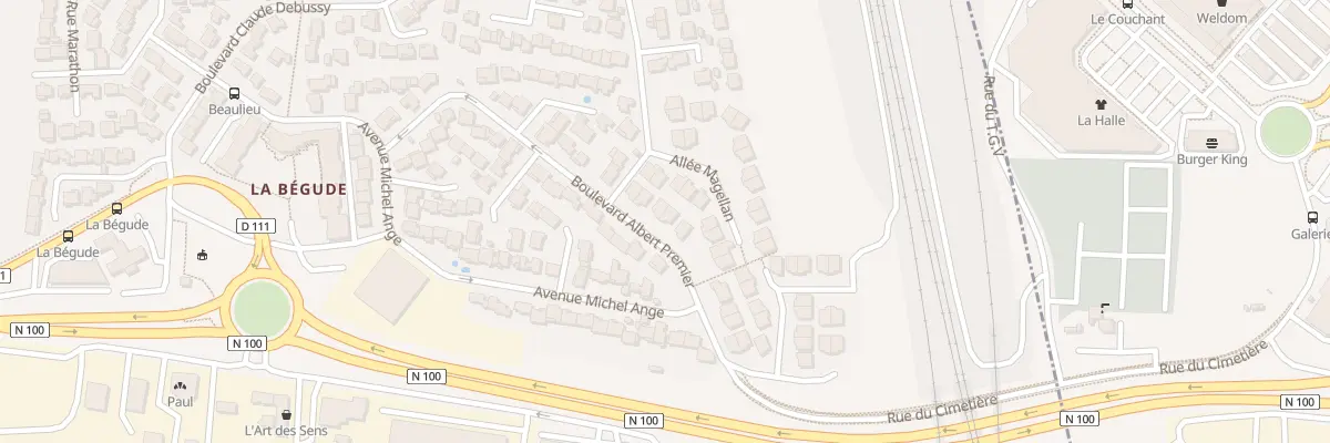 Plan du 27 Bd Albert 1er à Rochefort-du-Gard