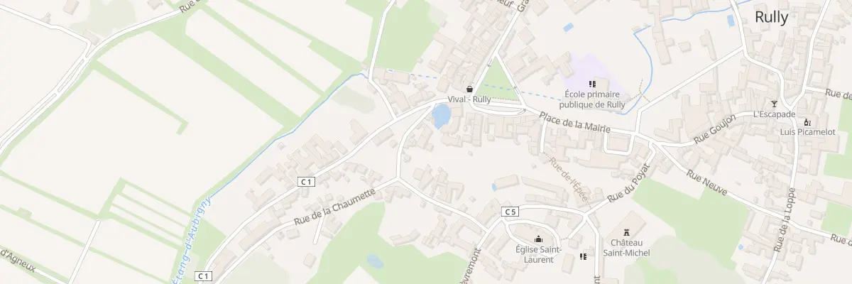 Plan du 5 Rue du Murger au Curé à Rully