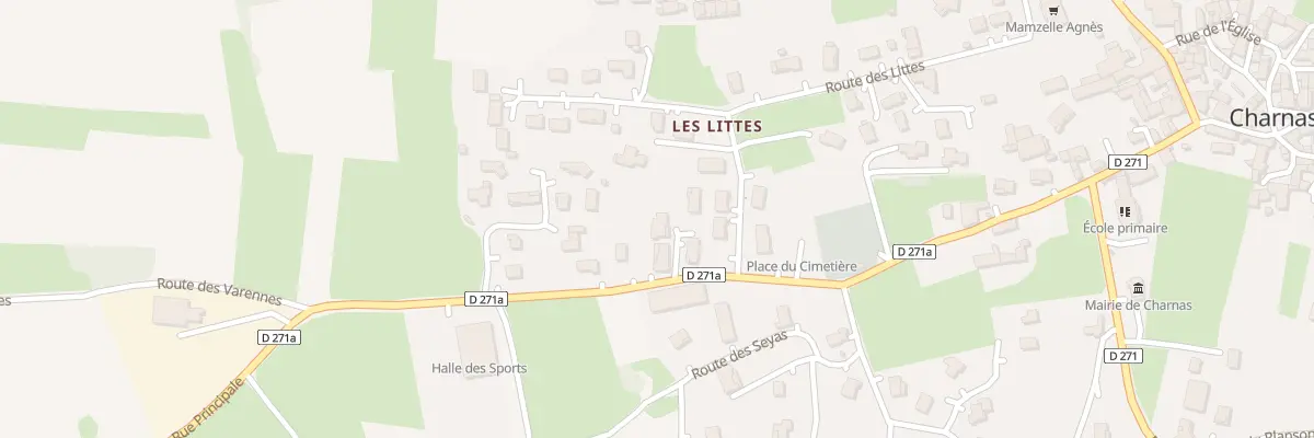 Plan du 615 Rue Principale à Charnas