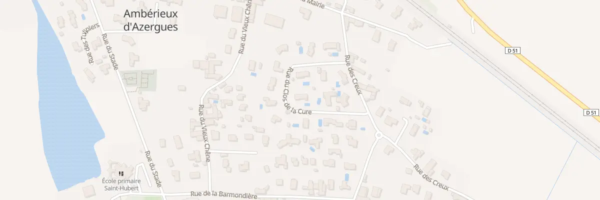 Plan du 185 Rue du Clos de la Cure à Ambérieux