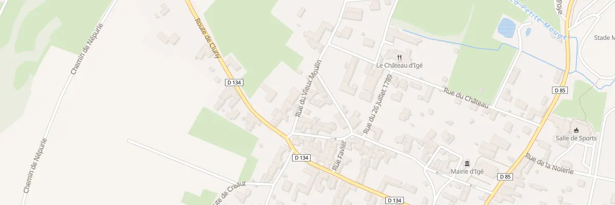 Plan du 54 Rue du Vieux Moulin à Igé