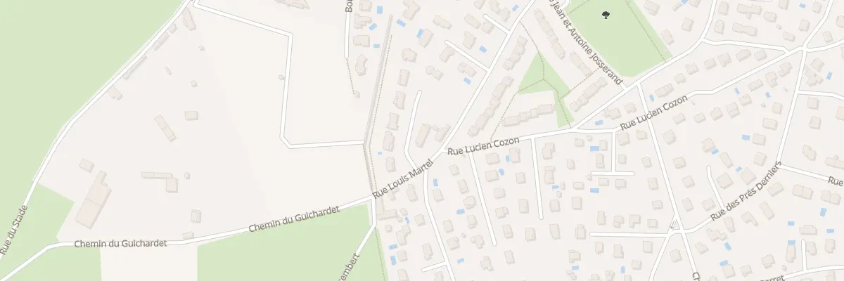 Plan de la Rue Louis Martel à Chaponost