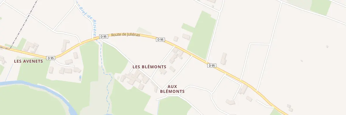 Plan du 5234 Les Blemonts à La Chapelle-de-Guinchay