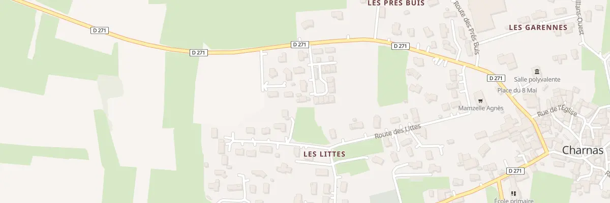 Plan du 1501 Rue Principale à Charnas