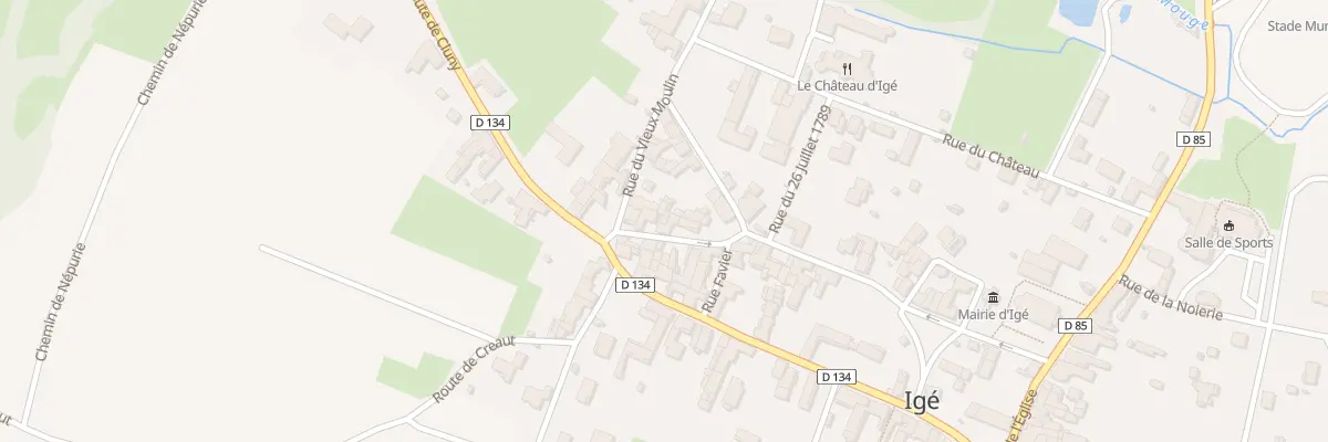 Plan du 5141 Rue du Lavoir à Igé