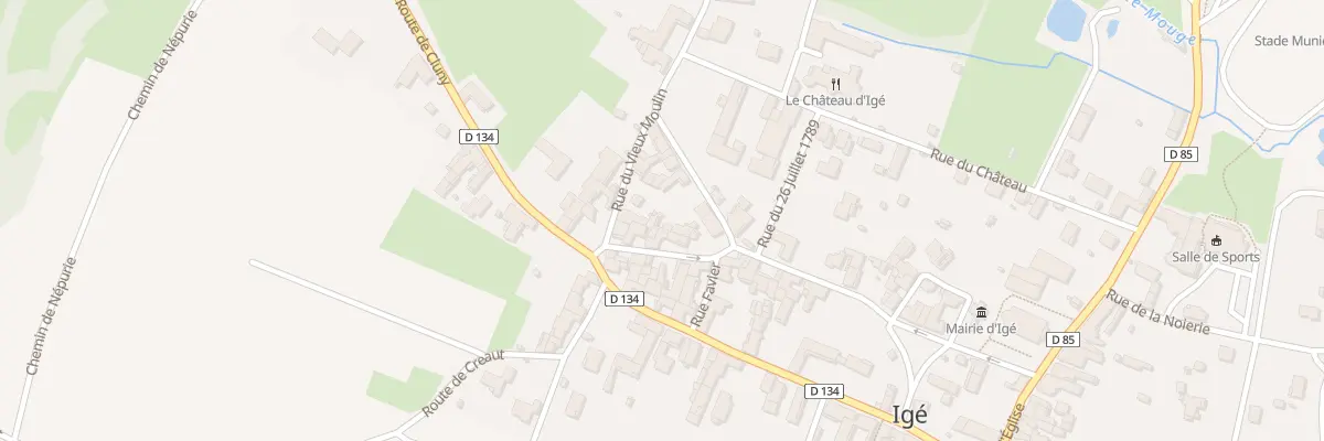 Plan du 5137F Rue du Lavoir à Igé