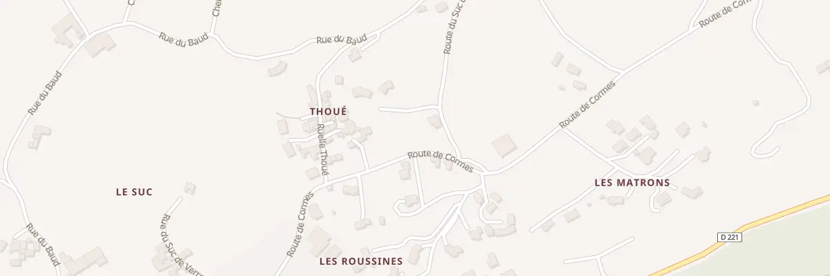 Plan du 5572 Thoue à Ardoix