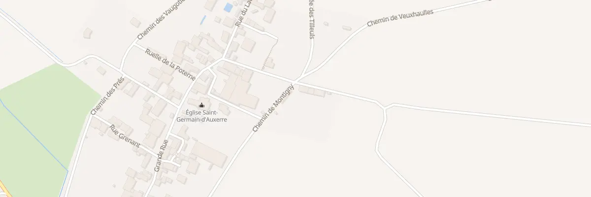 Plan du 4 Che de Montigny à Courban