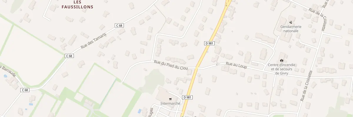 Plan du 8 Rue du Pied du Clou à Givry