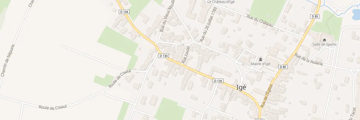Plan du 54 Rue Favier à Igé