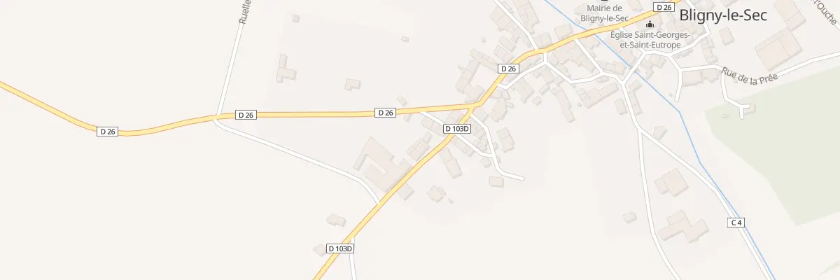 Plan du 9033 Grande Rue à Bligny-le-Sec