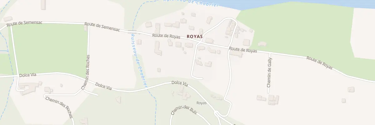 Plan du 50 Plaine de Royas à Saint-Laurent-du-Pape
