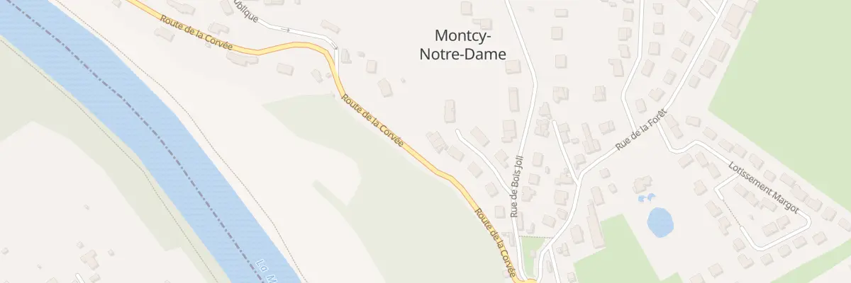 Plan du 13 Rue du Bois Joli à Montcy-Notre-Dame