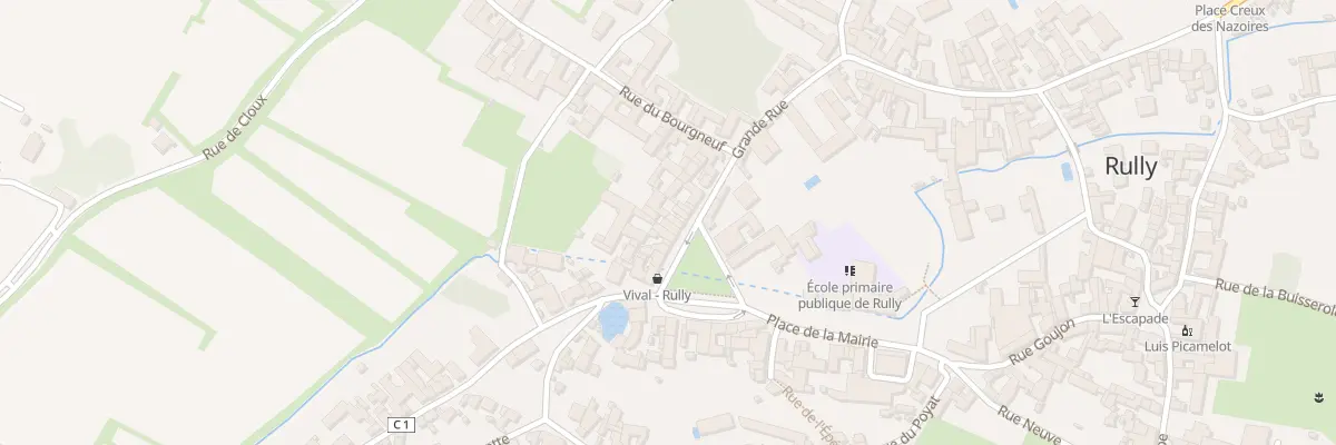 Plan du 18 Pl Ste Marie à Rully
