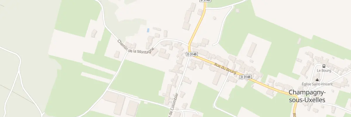 Plan du 4 Rte Colombier à Champagny-sous-Uxelles
