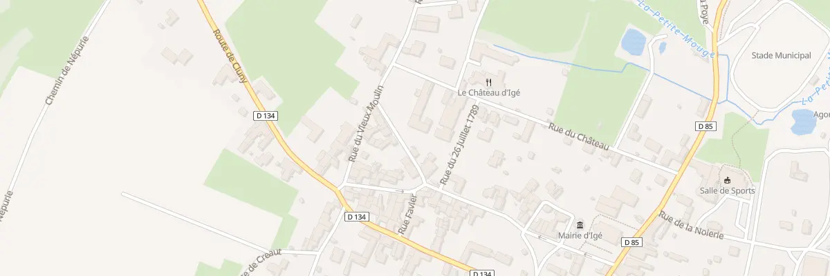 Plan du 174 Rue du Lavoir à Igé