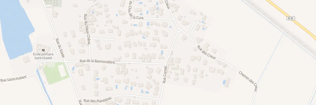 Plan du 5097 Rue de la Barmondière à Ambérieux