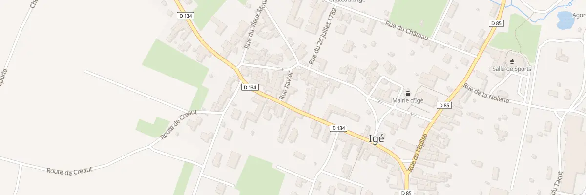 Plan du 228 Grande Rue à Igé