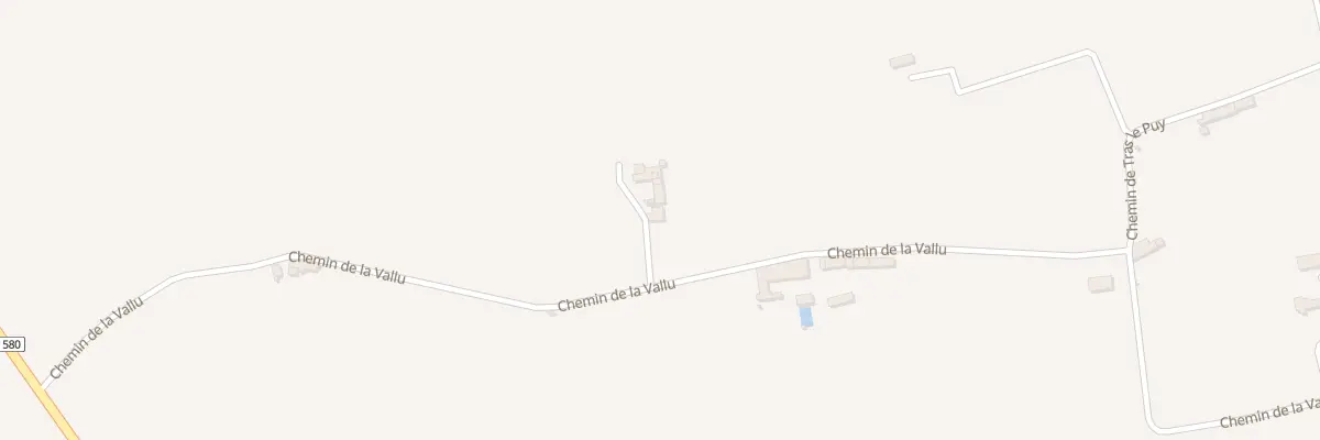Plan du 522 Che de la Vallu à Roquemaure