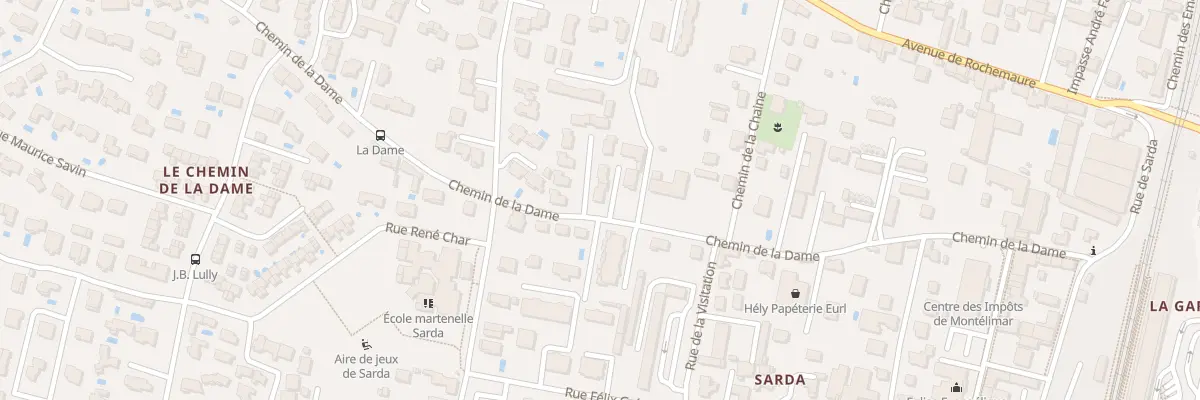 Plan du 24D Che de la Dame à Montélimar