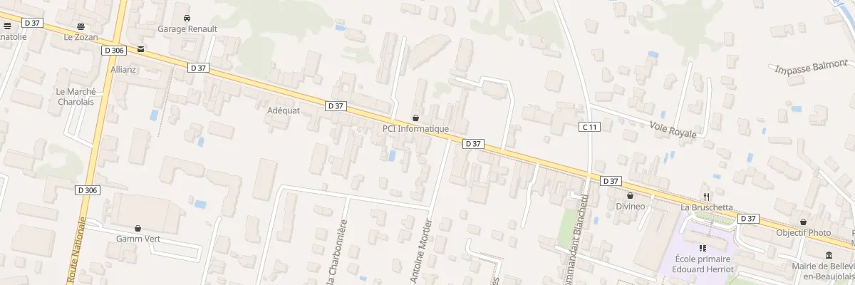 Plan du 2 Rue Antoine Mortier à Belleville-en-Beaujolais