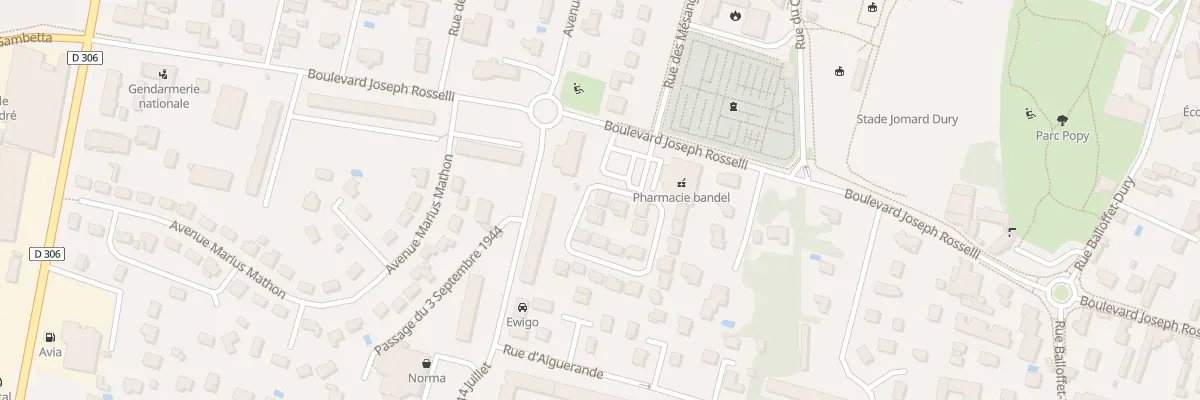 Plan du 397 Bd Joseph Rosselli à Belleville-en-Beaujolais