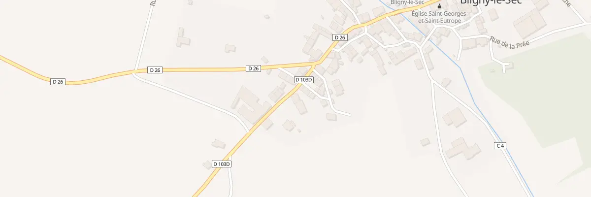 Plan du 9012 Gr Grande Rue à Bligny-le-Sec