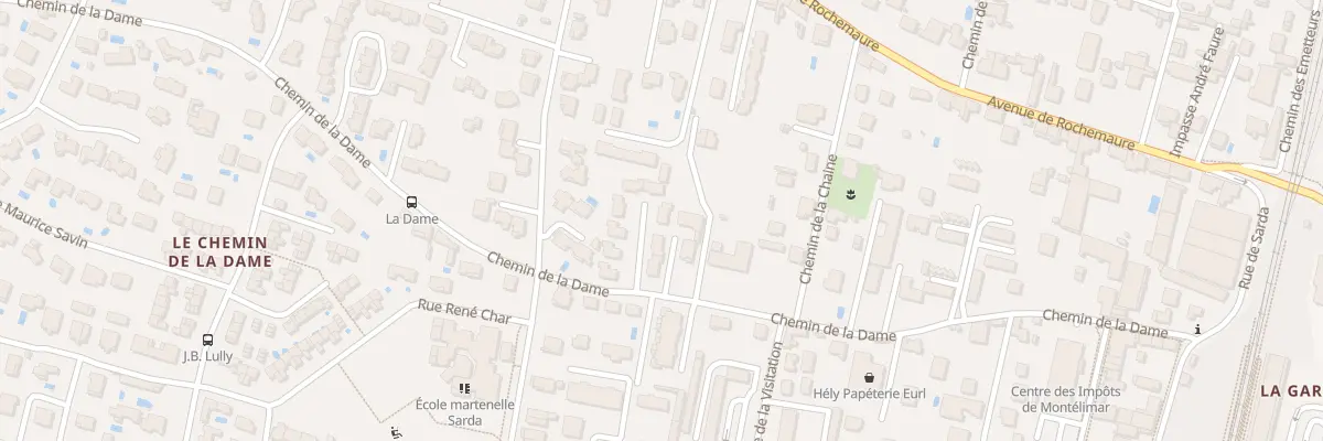 Plan du 24B Che de la Dame à Montélimar