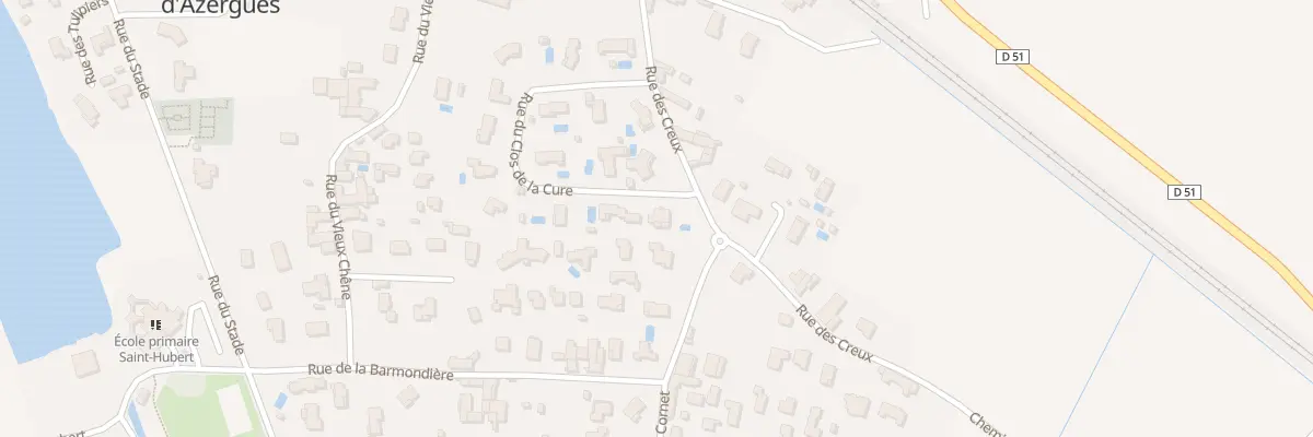 Plan du 270 Rue du Clos de la Cure à Ambérieux