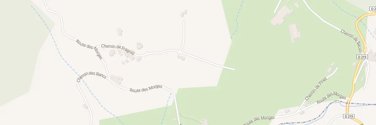 Plan du 210 Che de Fragnol à Saint-Sylvestre