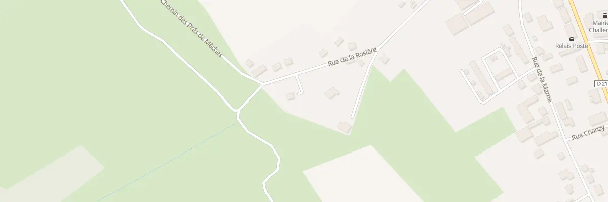 Plan du 9 Rue de la Rosiere à Challerange
