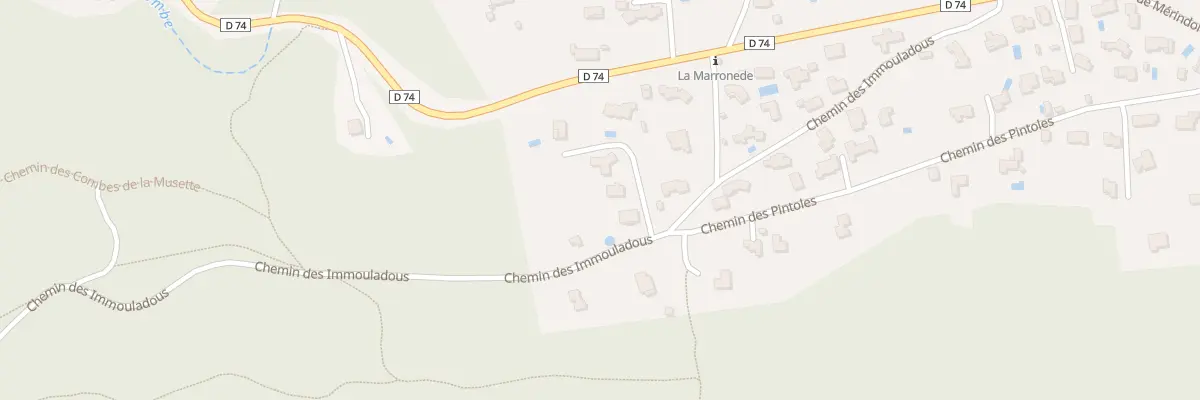 Plan du 454 Che des Immouladous à Mornas