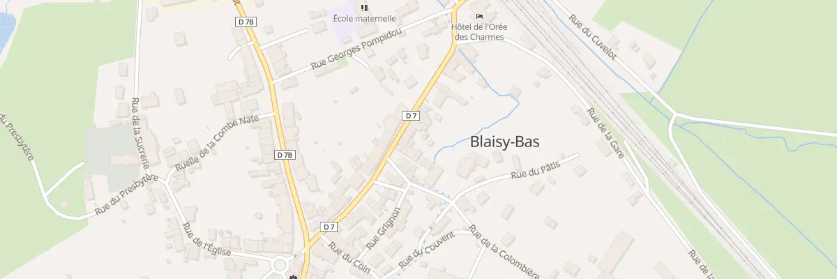 Plan du 34 Rue d’Avau à Blaisy-Bas