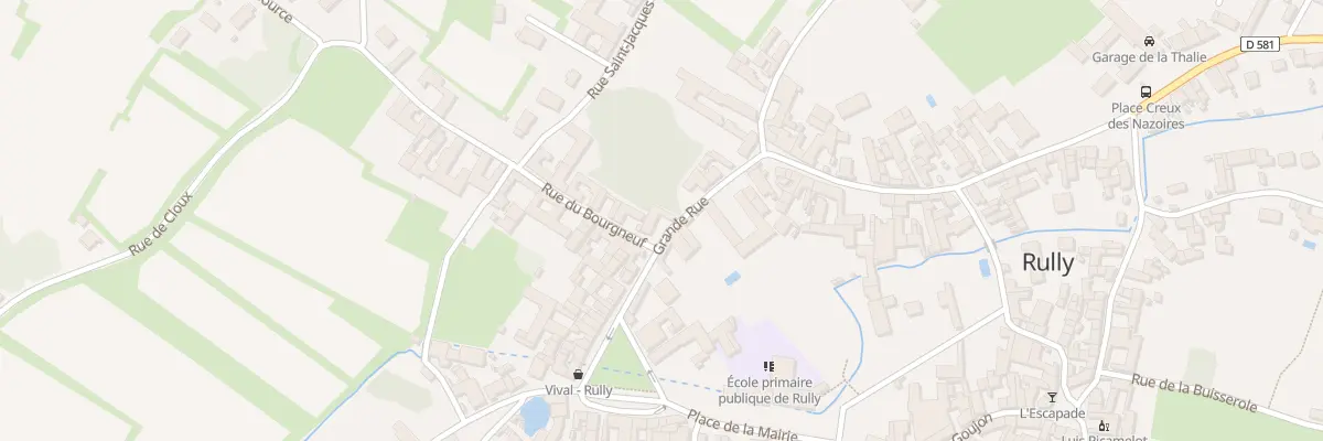 Plan du 5 Gr Grande Rue à Rully