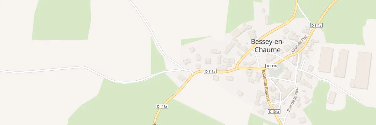 Plan du 8 Rte de Bligny à Bessey-en-Chaume
