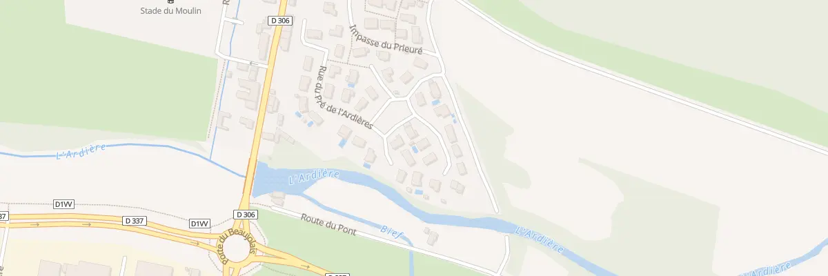 Plan du 12 Rue du Pré de l’Ardières à Belleville-en-Beaujolais