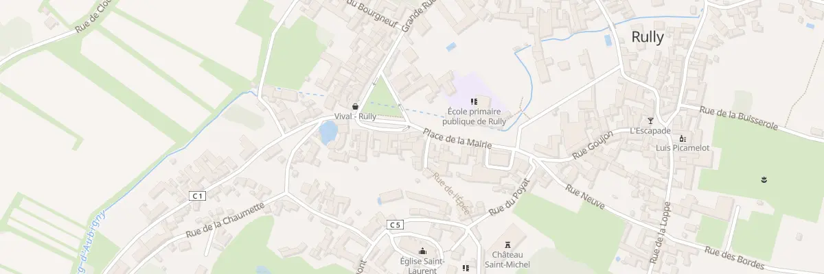 Plan du 9 Pl Sainte-marie à Rully