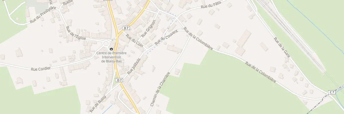 Plan du Village à Blaisy-Bas