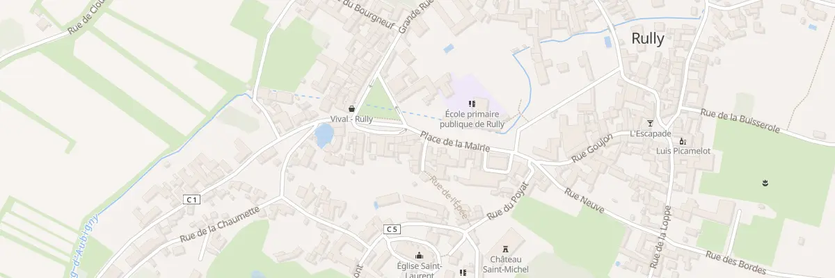 Plan du 5 Pl Sainte-marie à Rully