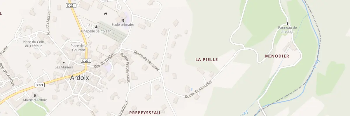 Plan du 30 Che de Pisserates à Ardoix