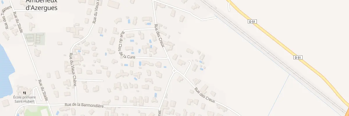 Plan du 157 Rue des Creux à Ambérieux