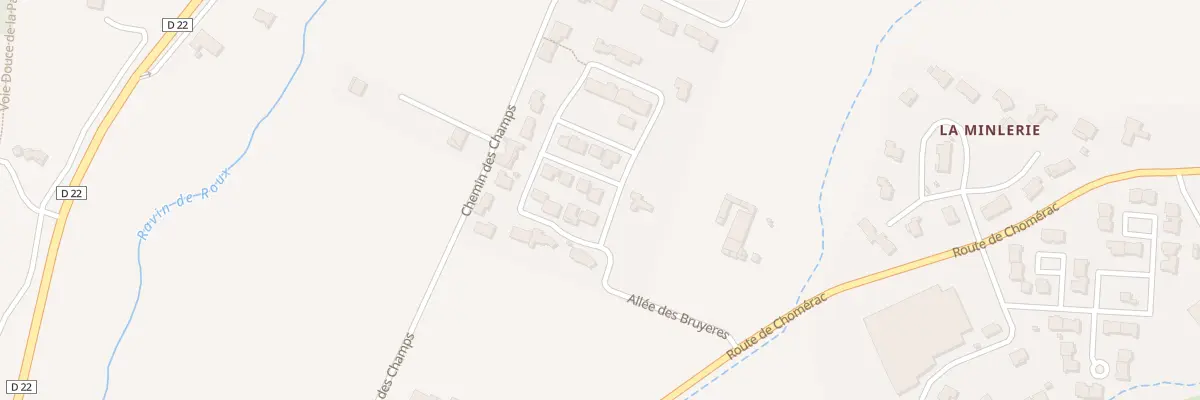 Plan du 41 Les Champs à Baix
