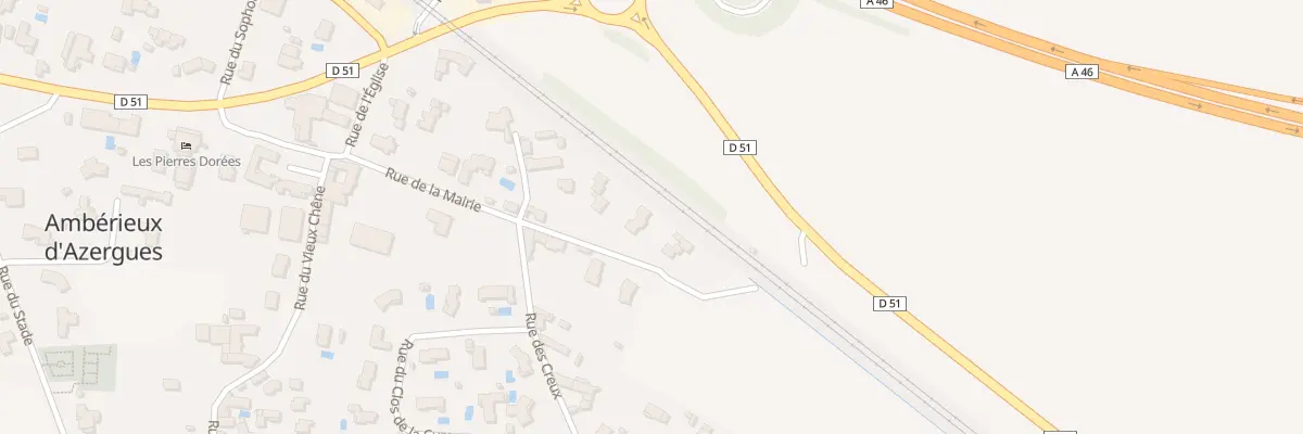 Plan du 313 Rue de la Mairie à Ambérieux