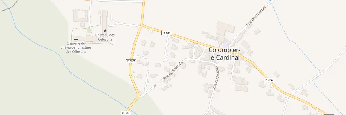 Plan du 5163 Labitou à Colombier-le-Cardinal