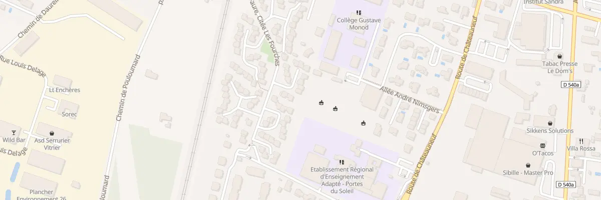 Plan du 25 Rue Fernand Faure à Montélimar