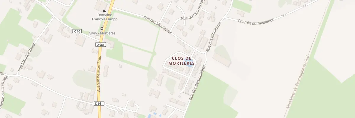 Plan du 27 Rue des Mouillères à Givry