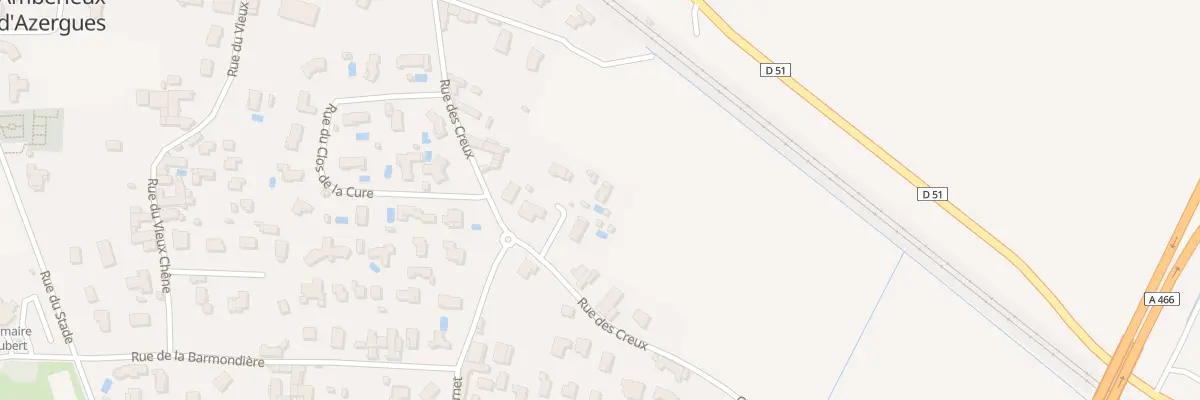 Plan du 233 Rue des Creux à Ambérieux