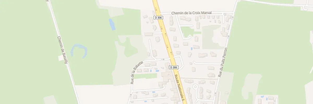 Plan du 28 Rte Nationale 6 aux Chères